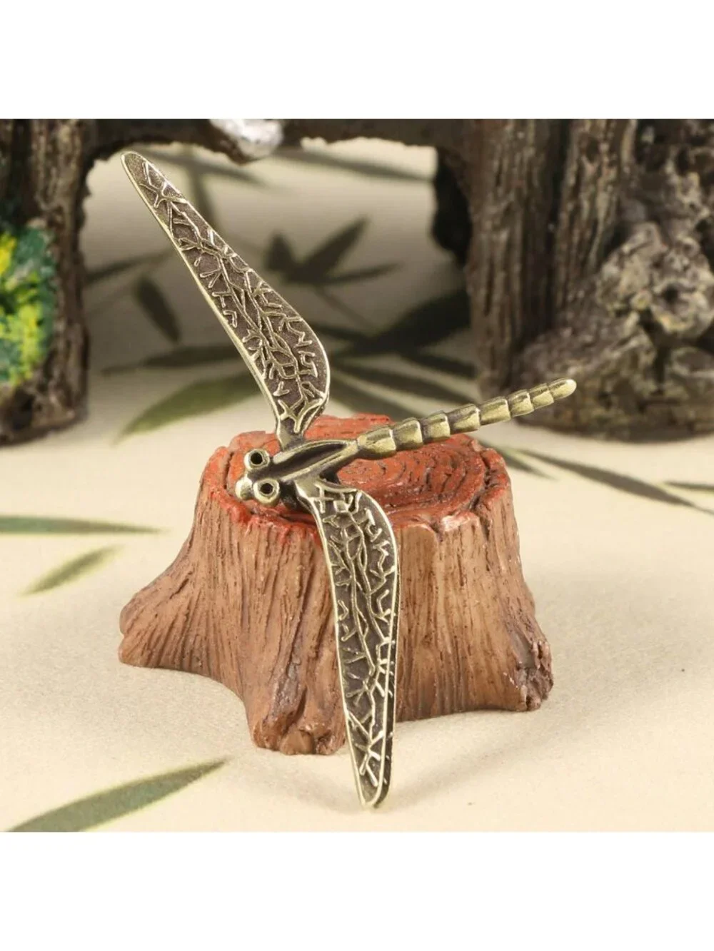 Miniature‎ Brass Dragonfly Spirit Animal Transformation Change Lightness Totem